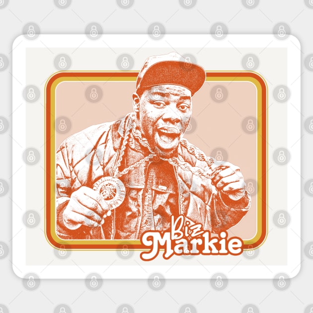 Biz Markie /\/\/\/ Retro Old Skool Hip Hop Design Sticker by DankFutura